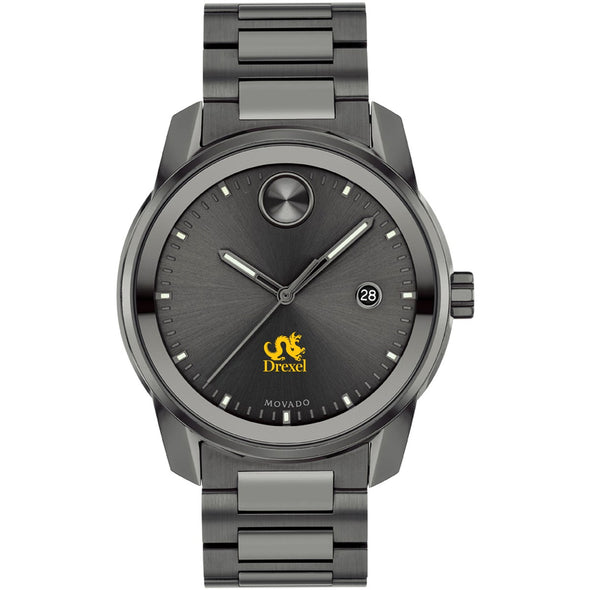 Drexel University Men's Movado BOLD Gunmetal Grey with Date Window Shot #2