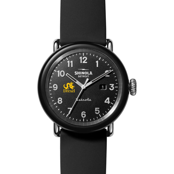 Drexel University Shinola Watch, The Detrola 43mm Black Dial at M.LaHart &amp; Co. Shot #2