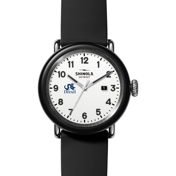 Drexel University Shinola Watch, The Detrola 43mm White Dial at M.LaHart &amp; Co. Shot #2