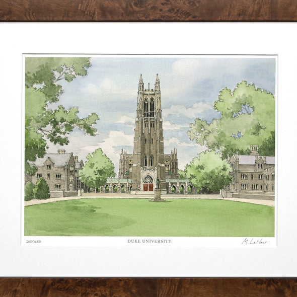 Duke Campus Print- Limited Edition, Large Shot #2