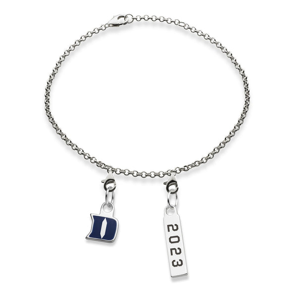 Duke Class Year Sterling Silver Anklet Shot #3
