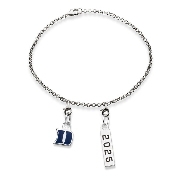 Duke Class Year Sterling Silver Anklet Shot #1