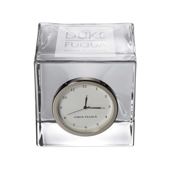 Duke Fuqua Glass Desk Clock by Simon Pearce Shot #1