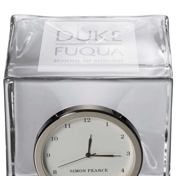 Duke Fuqua Glass Desk Clock by Simon Pearce Shot #2
