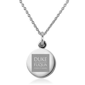Duke Fuqua Necklace with Charm in Sterling Silver Shot #1