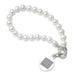 Duke Fuqua Pearl Bracelet with Sterling Silver Charm