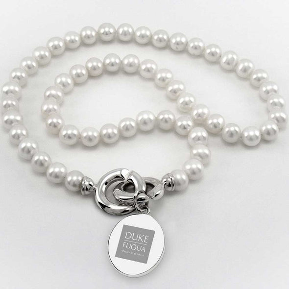 Duke Fuqua Pearl Necklace with Sterling Silver Charm Shot #1