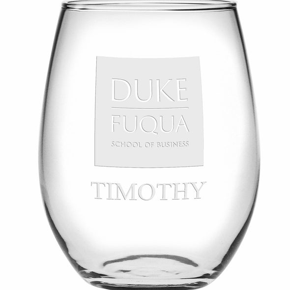 Duke Fuqua Stemless Wine Glasses Made in the USA - Set of 2 Shot #2