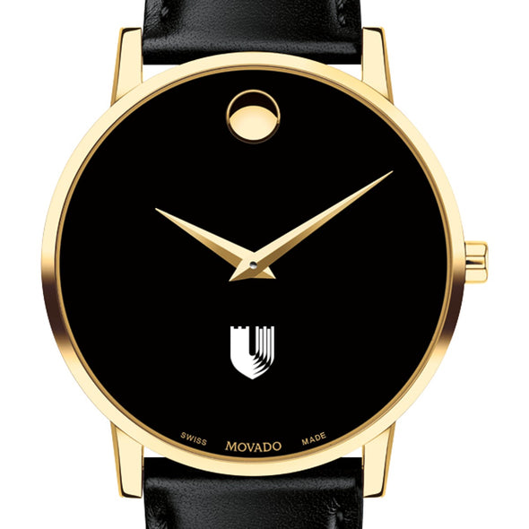 Duke Med Men's Movado Gold Museum Classic Leather Shot #1