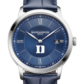 Duke Men's Baume et Mercier 40mm Classima Quartz Watch with Blue Dial & Dark Blue Leather Strap Shot #1