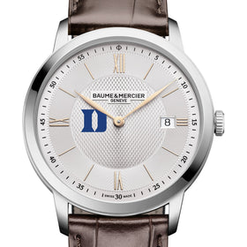 Duke Men's Baume et Mercier 40mm Classima Quartz Watch with Silver Dial & Dark Brown Leather Strap Shot #1