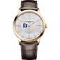 Duke Men's Baume et Mercier 40mm Gold PVD Classima Watch with Silver Dial & Dark Brown Leather Strap Shot #2