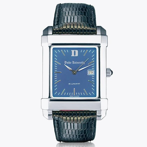 Duke Men&#39;s Blue Quad Watch with Leather Strap Shot #2