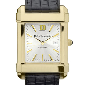 Duke Men&#39;s Gold Watch with 2-Tone Dial &amp; Leather Strap at M.LaHart &amp; Co. Shot #1