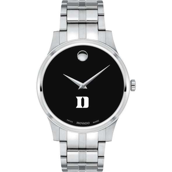 Duke Men's Movado Collection Stainless Steel Watch with Black Dial Shot #2