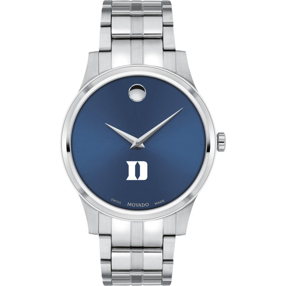Duke Men's Movado Collection Stainless Steel Watch with Blue Dial Shot #2