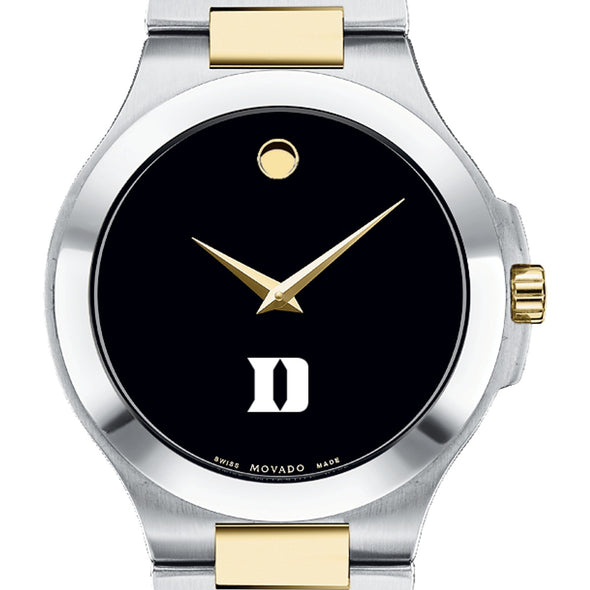 Duke Men&#39;s Movado Collection Two-Tone Watch with Black Dial Shot #1