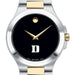 Duke Men's Movado Collection Two-Tone Watch with Black Dial