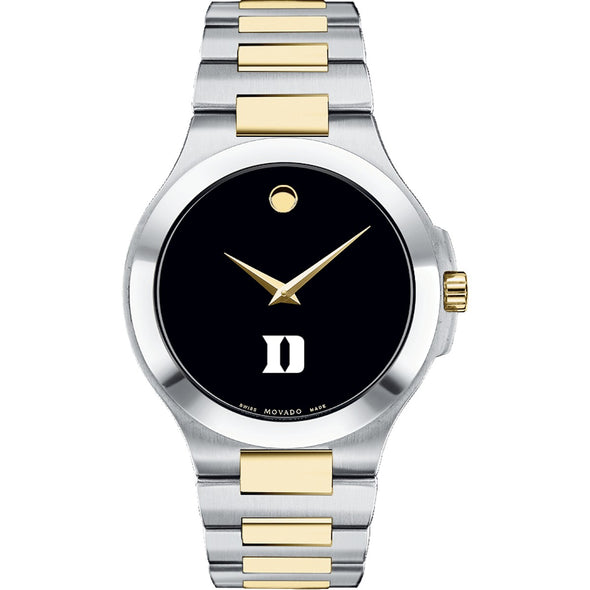 Duke Men&#39;s Movado Collection Two-Tone Watch with Black Dial Shot #2