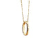 Duke Monica Rich Kosann "Carpe Diem" Poesy Ring Necklace in Gold