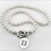 Duke Pearl Necklace with Sterling Silver Charm