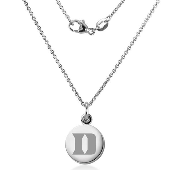 Duke University Necklace with Charm in Sterling Silver Shot #2