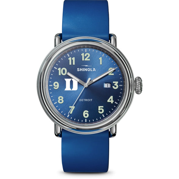 Duke University Shinola Watch, The Detrola 40 mm Blue Dial at M.LaHart & Co. Shot #2