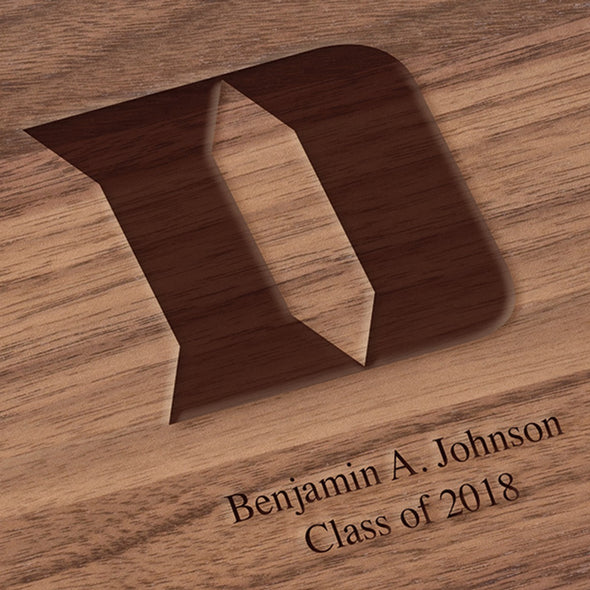 Duke University Solid Walnut Desk Box Shot #2