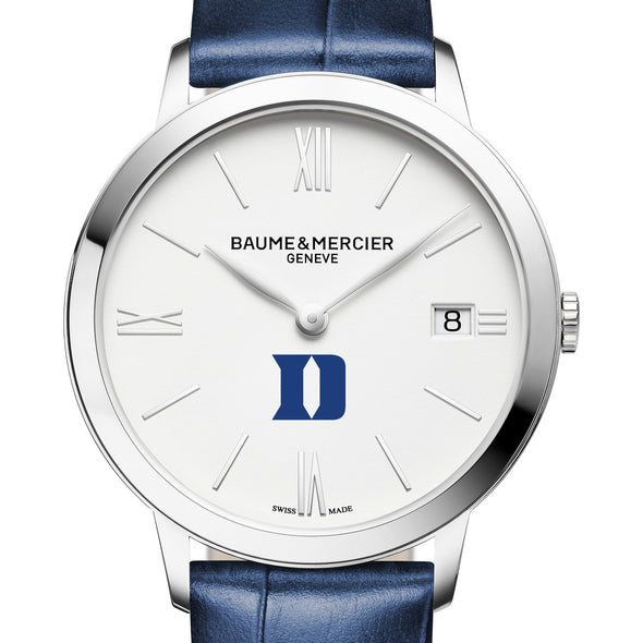 Duke Women's Baume et Mercier 36.5mm Classima Watch with White Dial & Blue Leather Strap Shot #1