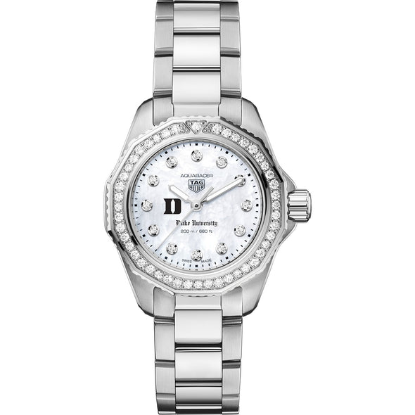 Duke Women's TAG Heuer Steel Aquaracer with Diamond Dial & Bezel Shot #2
