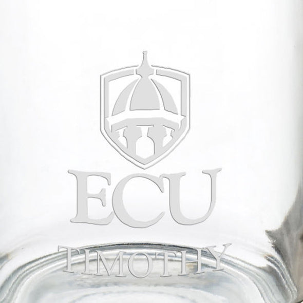 East Carolina University 13 oz Glass Coffee Mug Shot #3