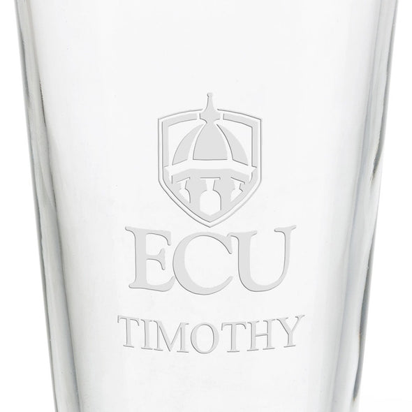 East Carolina University 16 oz Pint Glass- Set of 2 Shot #3