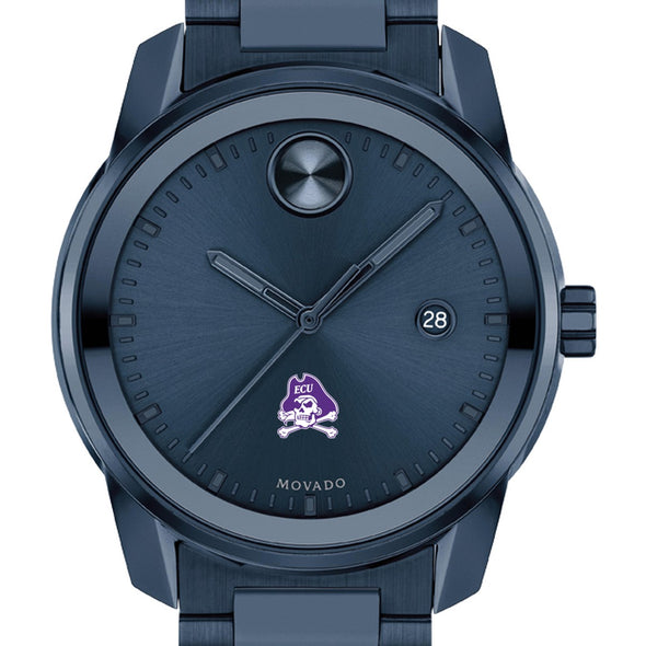East Carolina University Men's Movado BOLD Blue Ion with Date Window Shot #1