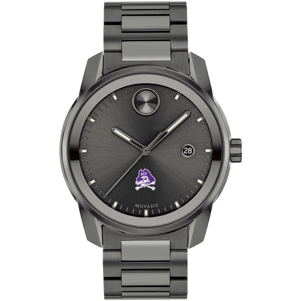 East Carolina University Men's Movado BOLD Gunmetal Grey with Date Window Shot #2