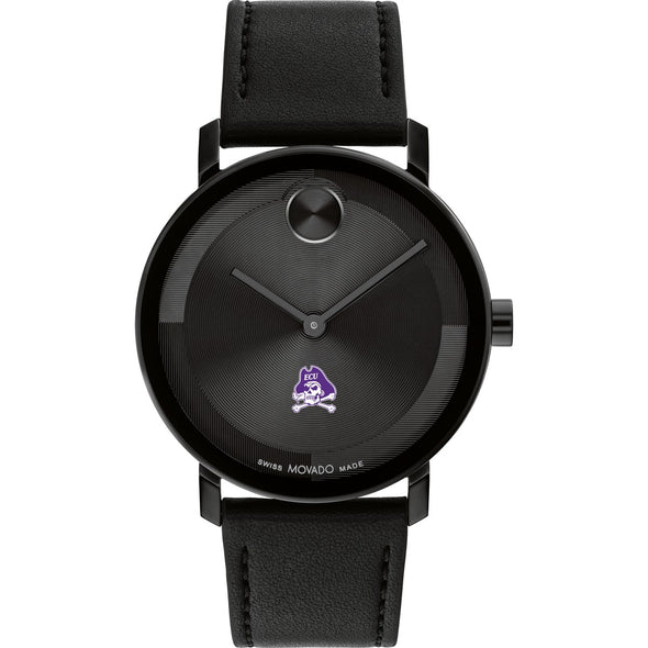 East Carolina University Men's Movado BOLD with Black Leather Strap Shot #2