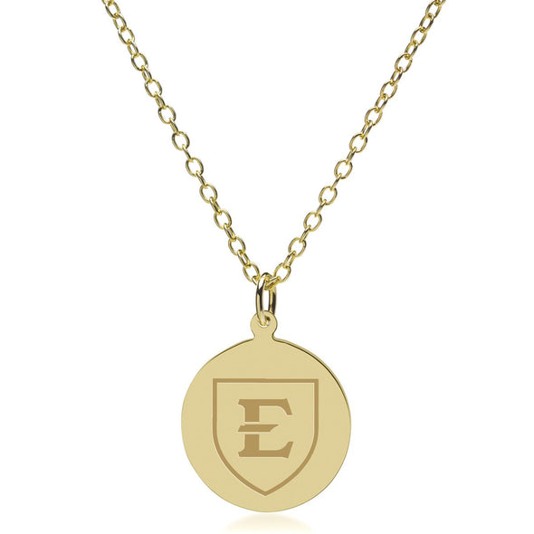 East Tennessee State 18K Gold Pendant & Chain Shot #2