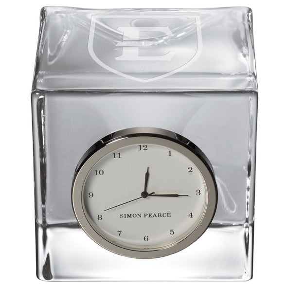 East Tennessee State Glass Desk Clock by Simon Pearce Shot #2