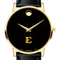 East Tennessee State Men's Movado Gold Museum Classic Leather Shot #1