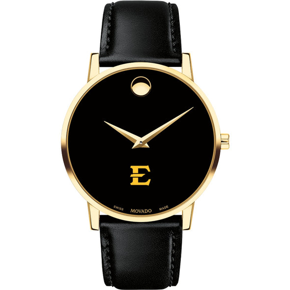 East Tennessee State Men&#39;s Movado Gold Museum Classic Leather Shot #2