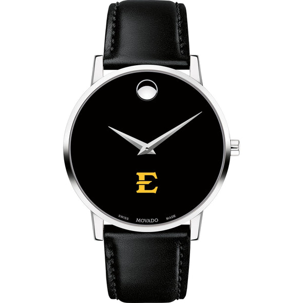East Tennessee State Men&#39;s Movado Museum with Leather Strap Shot #2
