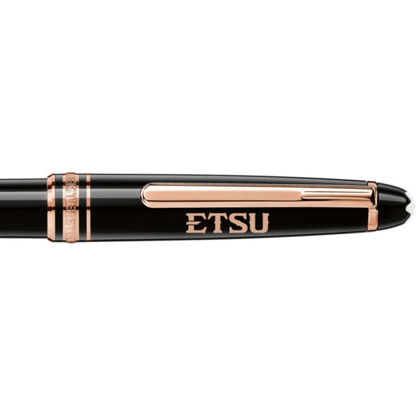 East Tennessee State Montblanc Meisterstück Classique Ballpoint Pen in Red Gold Shot #2