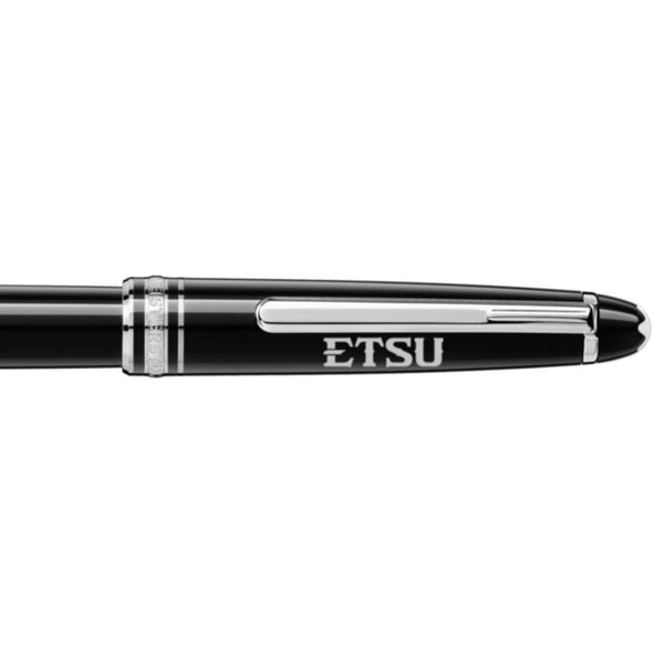 East Tennessee State Montblanc Meisterstück Classique Rollerball Pen in Platinum Shot #2