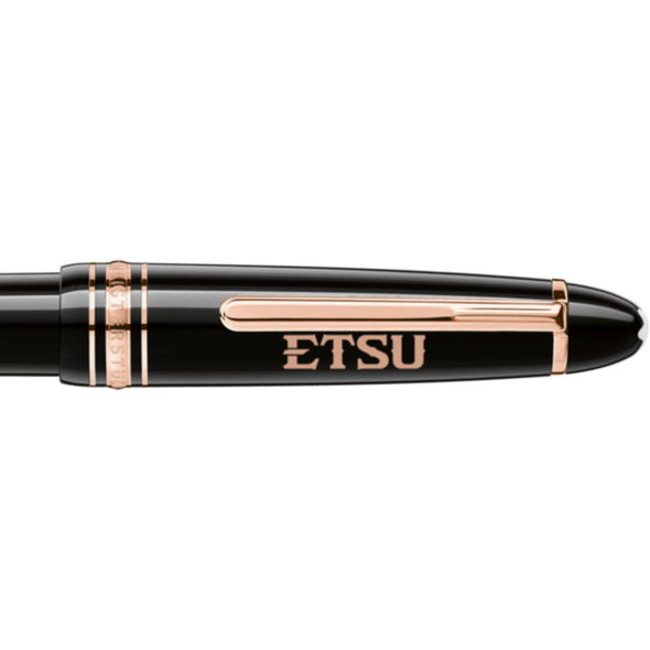 East Tennessee State Montblanc Meisterstück LeGrand Ballpoint Pen in Red Gold Shot #2
