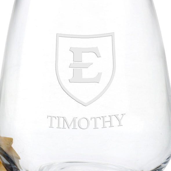 East Tennessee State Stemless Wine Glasses - Set of 2 Shot #3