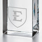 East Tennessee State Tall Glass Desk Clock by Simon Pearce Shot #2