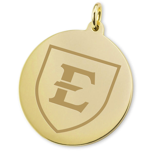 East Tennessee State University 18K Gold Charm Shot #2