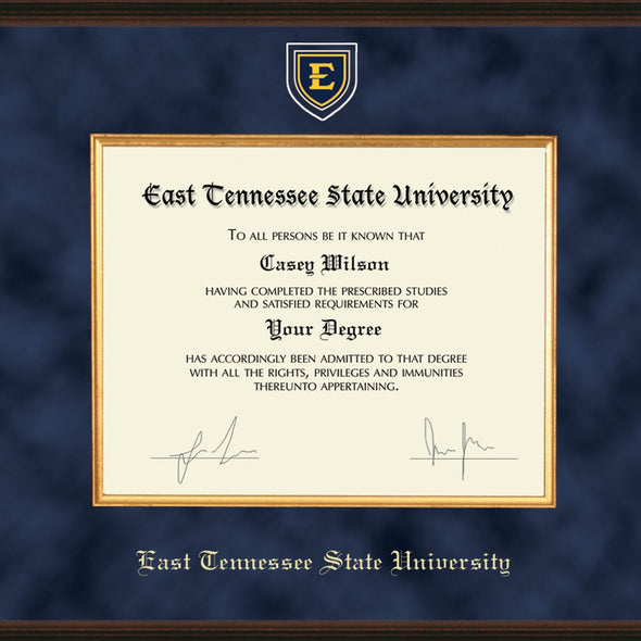 East Tennessee State University Diploma Frame - Excelsior Shot #2