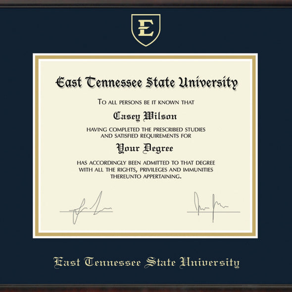 East Tennessee State University Diploma Frame, the Fidelitas Shot #2