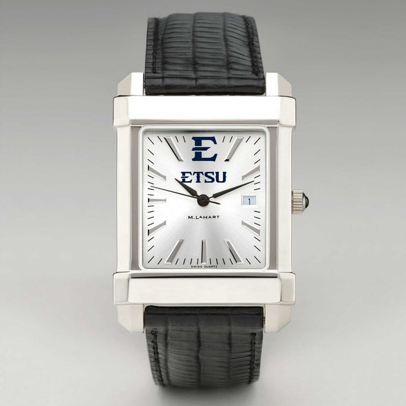 East Tennessee State University Men&#39;s Collegiate Watch with Leather Strap Shot #2