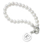 East Tennessee State University Pearl Bracelet with Sterling Silver Charm Shot #1